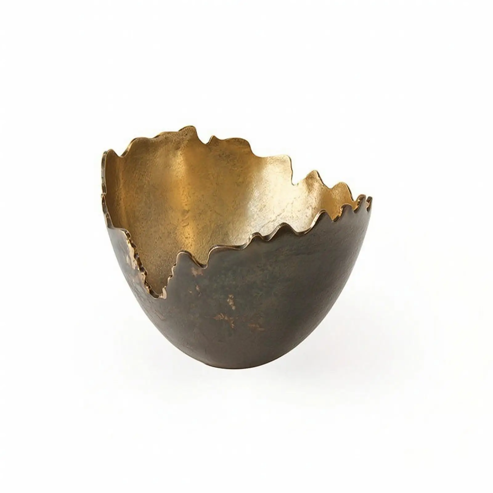 Refined Lustrous Decorative Tray with Artisanal Texture and Distressed Color for Living Room Focal Point Display