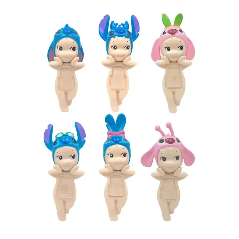 HOT Sonny Angel Blind Box Stitch Series Collezione di cartoni animati anime Figure Ornamenti Bambole carine Scatola a sorpresa natalizia per bambini