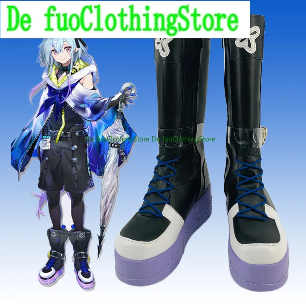 

DefuoClothing Arknights Lingshang Cosplay Shoes Anime Games Halloween Costumes Party Props Shoes