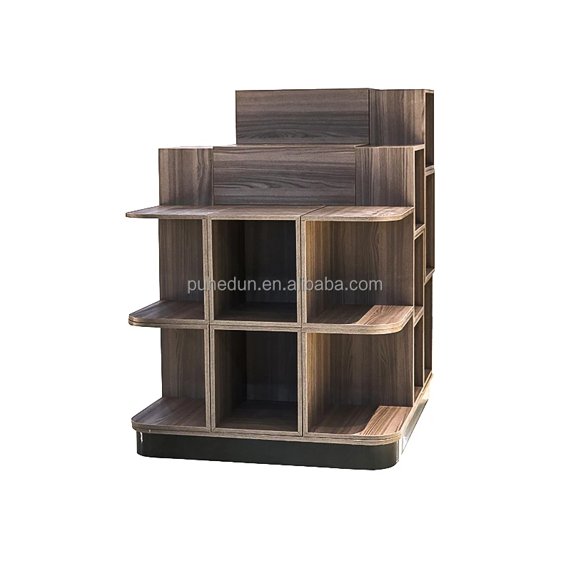 custom.Wooden Supermarket Rack Light Duty Display Table Set with Fashion Clothes Rack Shop Fitting & Retail Garment Storage
