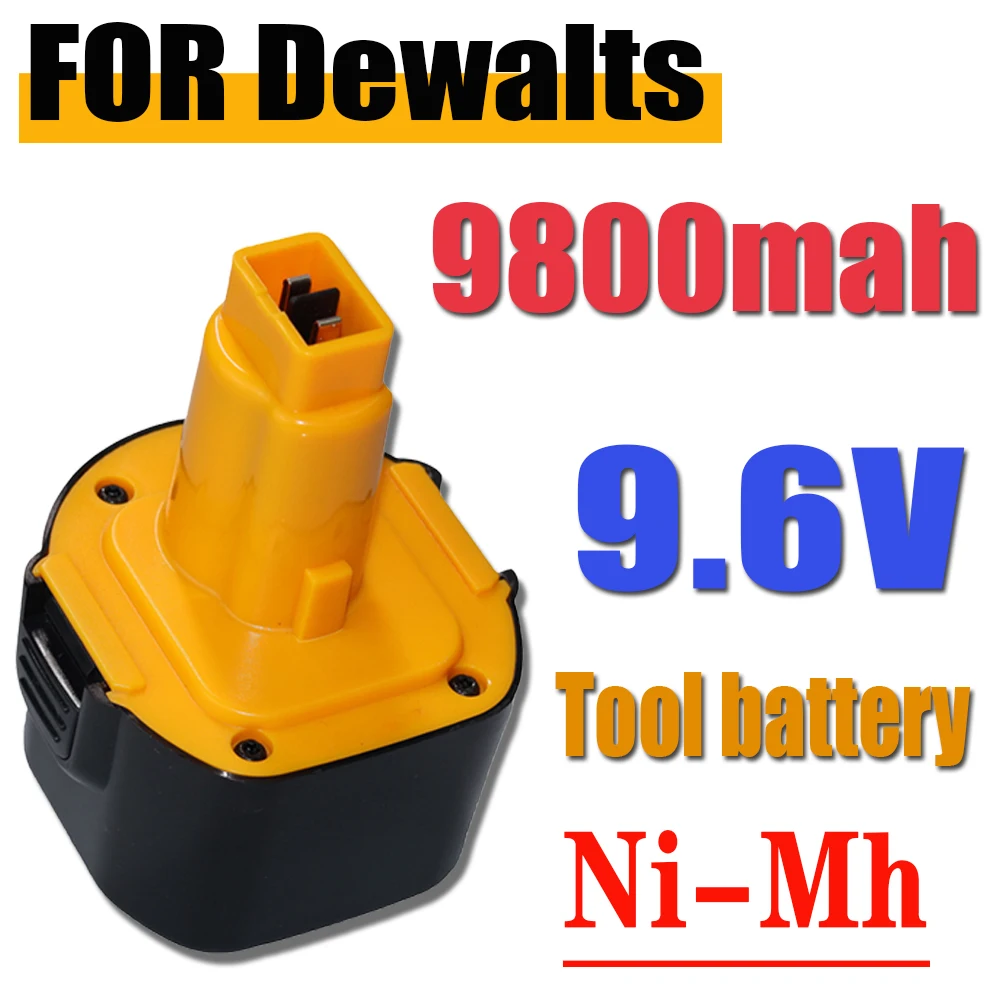 9.6V For Dewalt 9800mAh Ni-MH Battery DE9036 DE9061 DE9062 DW9060 DW9061 DW9062 EZWA 29 6800mAh 9800mAh 1005007175921016