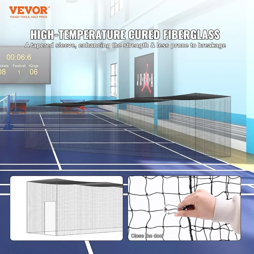 

Клетка для бейсбола и софтбола, 35/55/70 футов, портативная тренировочная сетка с дверцей и сумкой для переноски, сверхпрочная полиэтиленовая сетка