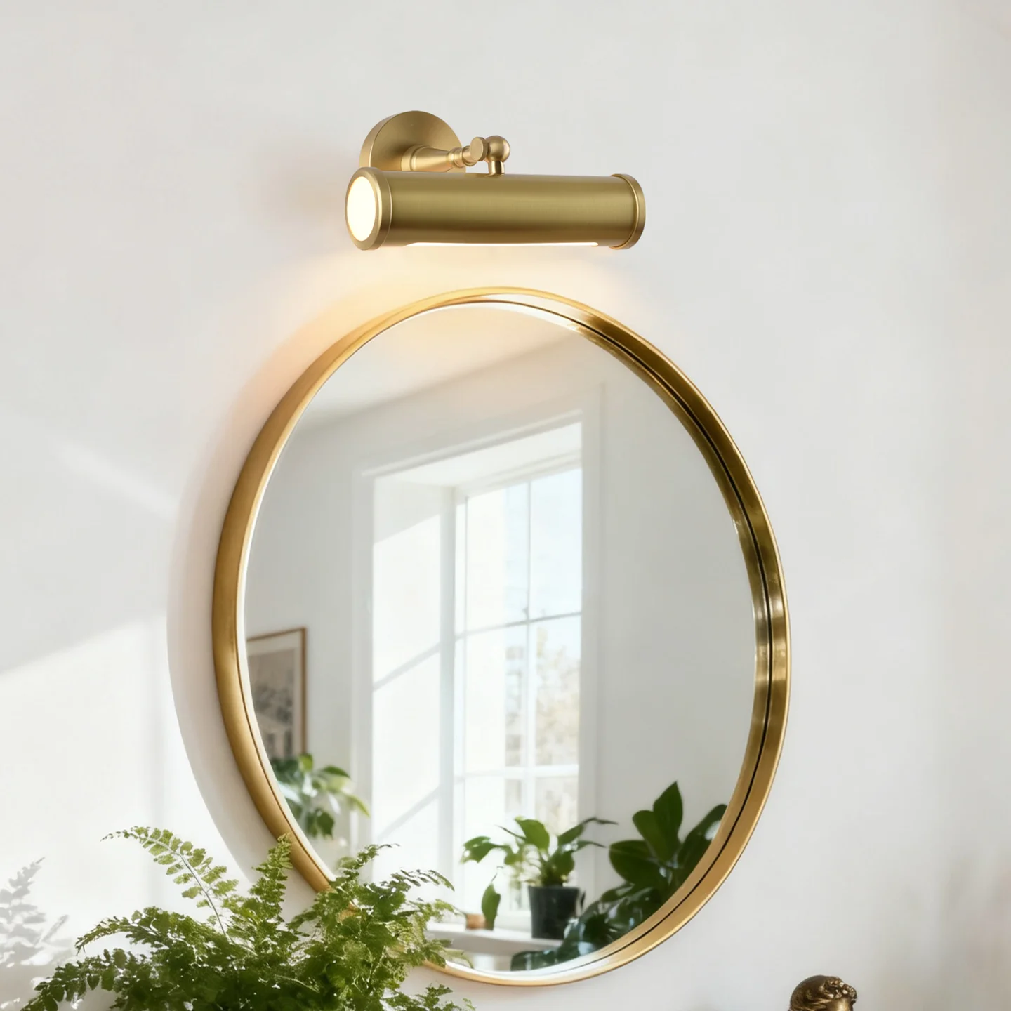 Brass Northern Europe Bathroom mirror light，Brass wall lamp，living room corridor picture lamp，Door number lighting