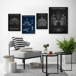 Phoropter Patent, Optometrist Ophthalmology Optometry Patent Poster, Perspective Art Eye Clinic Decor Optometrists, Opticians