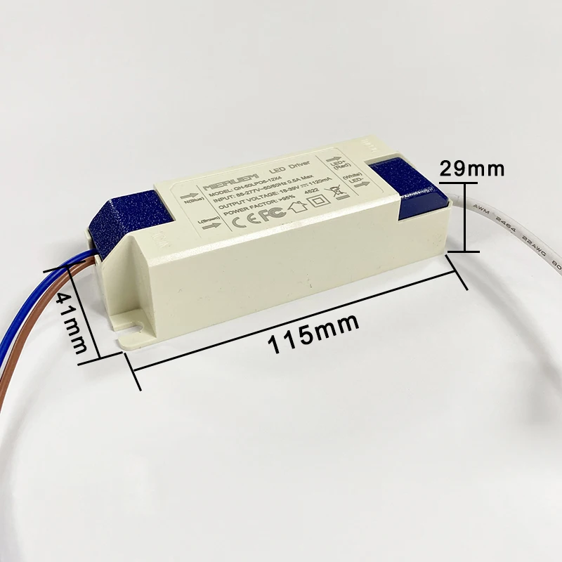 20-48W Isolated Led Driver DC18-39V 1120mA Lamp Power Supply Lighting Transformer AC85-277V converter