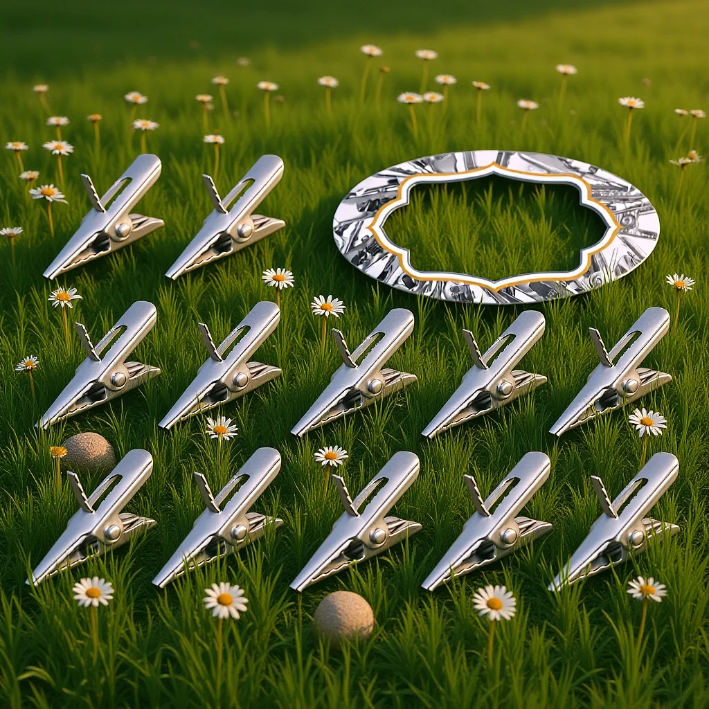 

50Pcs Ornament Clips for Tree Metal Alligator Clamps Christmas Decoration Holders Garlands Photos DIY Crafts Small Multi Use