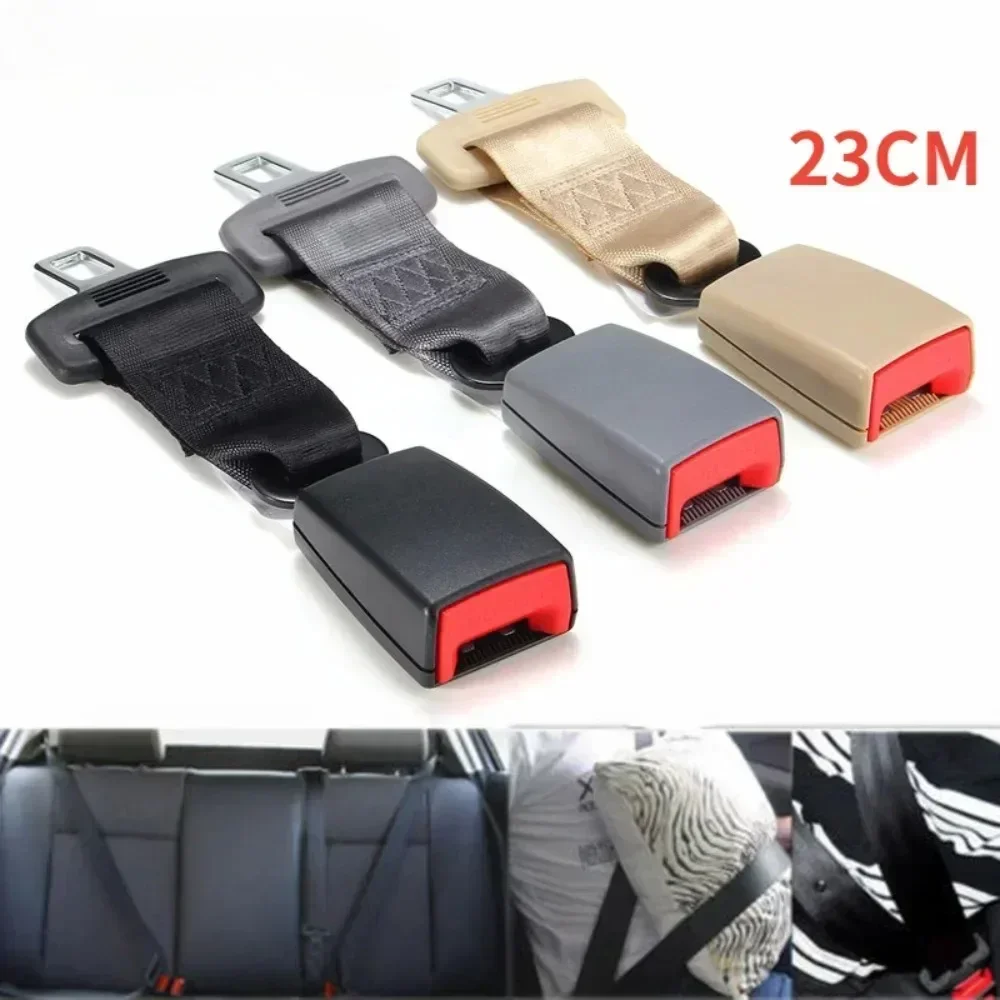 Veclumin Seat Belt Cover23cm/9'' Universal Car Seat Polyester Safety Belt Extender Extension Child Safety Seat 2.1cm Buckle