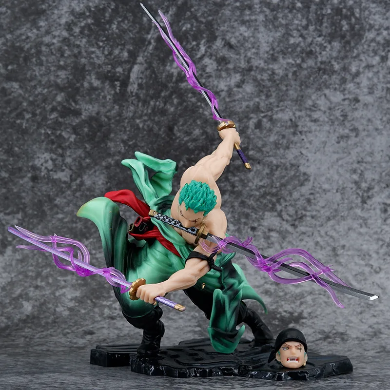 26cm One Piece Anime Figure New World Roronoa Zoro Three Thousand World Large Asura Pvc Action Figure Model Birthday Gifts