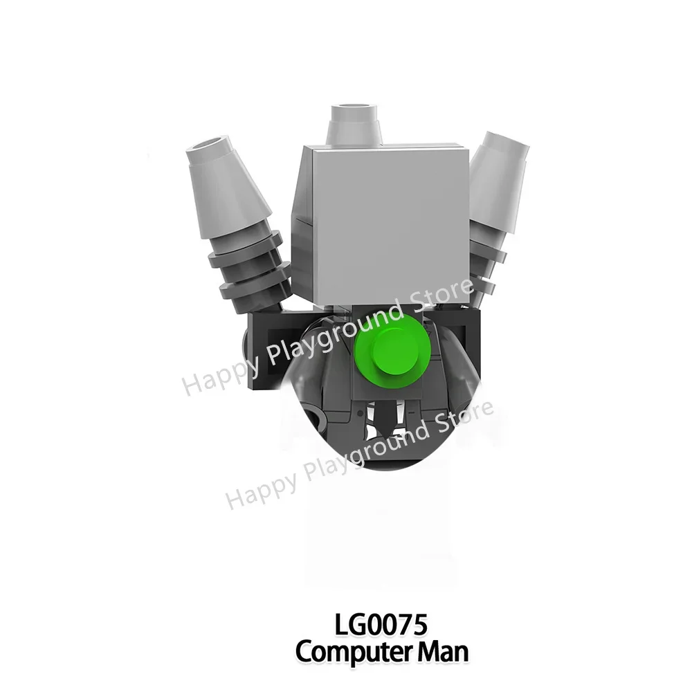 New Skibidi Toilet Man Anime Cartoon Bricks Dolls Figure Cameraman Speakerman TV Man Action Bricks Toy Figures Building Blocks