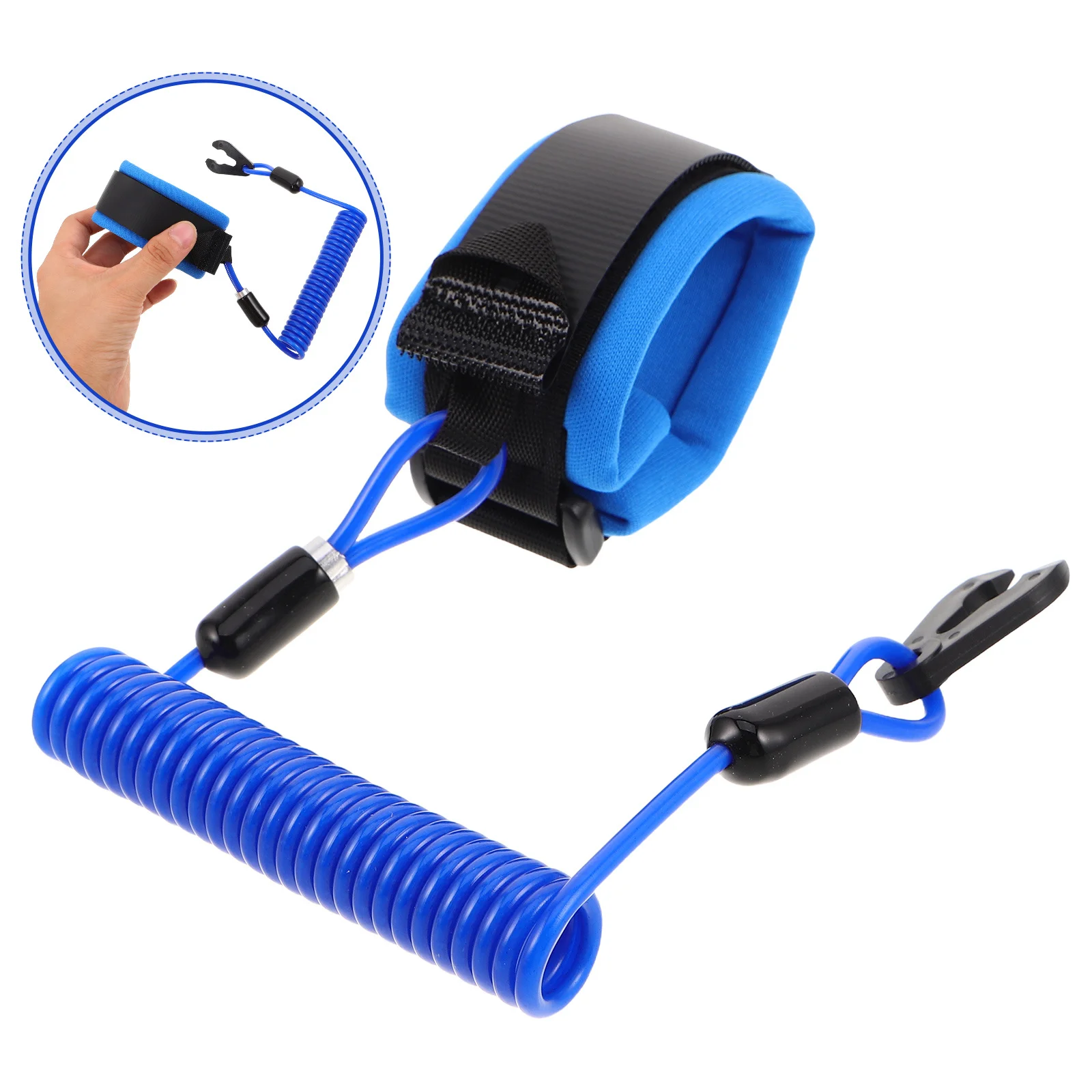 

Motorboat Kill Cord 1.6M Floating Emergency Lanyard For Outboard Engine Stop Switch Safety Connector Heavy Duty Marine