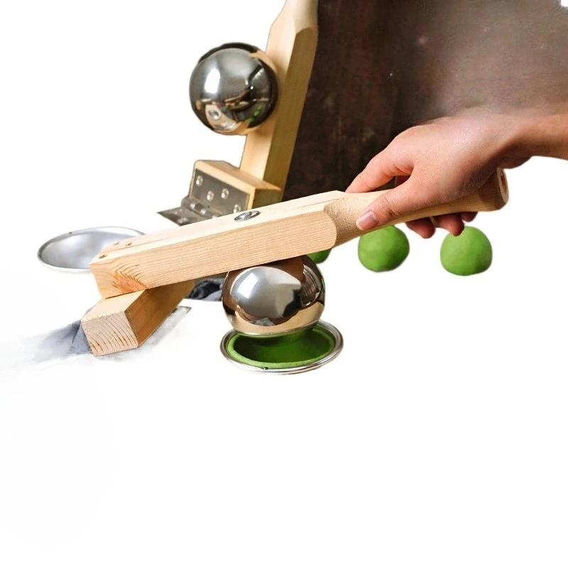 Qingming fruit pressing skin artifact mold to make Qingtuan Ai Mi Kueh dumpling skin household wooden hand tools
