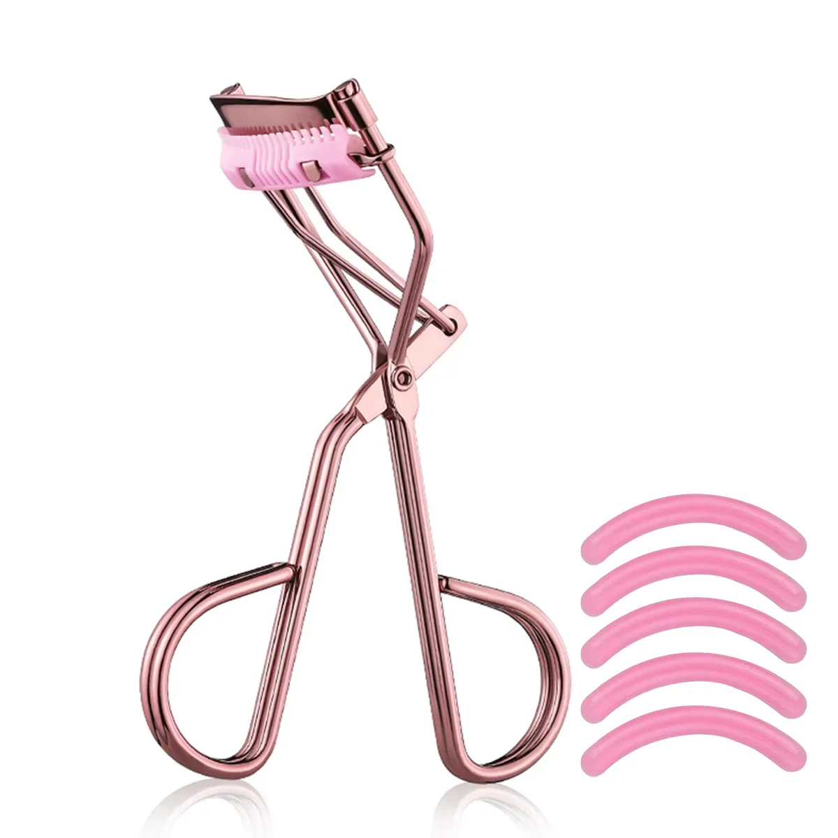 Professional Cosmetics Makeup Tools For Women Eyelashes Curling Accessories Eyelash Curler With Replacement Pads Eyelash