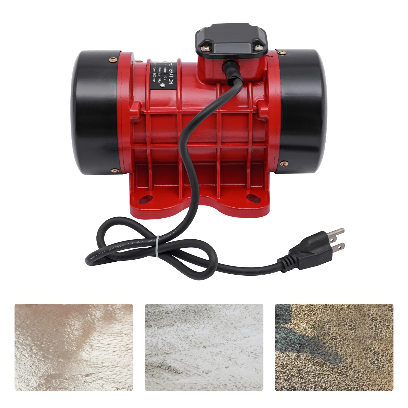 Motor Getar Beton 250W, Vibrator Listrik untuk Meja Getar, Motor Getar Beton 110V