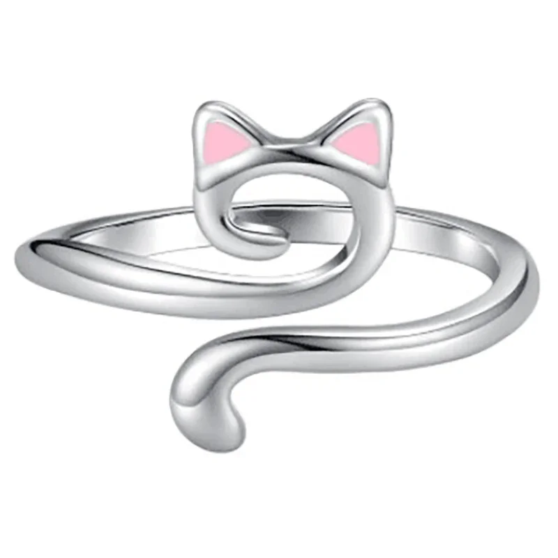 1pcs Cat Ears Yarn Tension Ring Adjustable Knitting Crochet Guide Tool for Beginners Handmade Craft Accessory