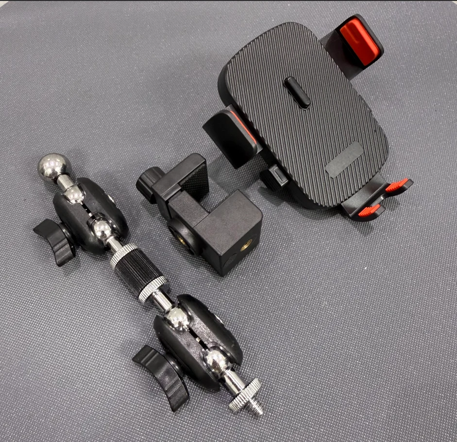 

360-degree Rotating Desktop Live Streaming Phone Holder Multi-Joint Tension Clip Stall Stand for Office And Outdoor Use