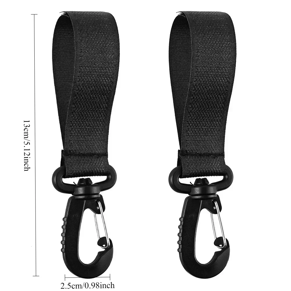 2/10Pcs Baby Stroller Hooks Rotatable Folding Bag Hanger Clips Durable for Pram Nursery Pushchair Hooks Diaper Bags Holder