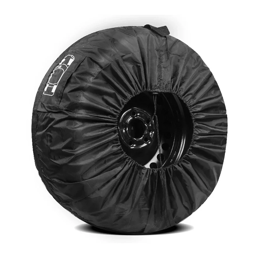 1PCS Universal Car Spare Tire Covers Case Auto Wheel Tires Storage Bags Portable Oxford Cloth Dust-proof Protector Car Styling