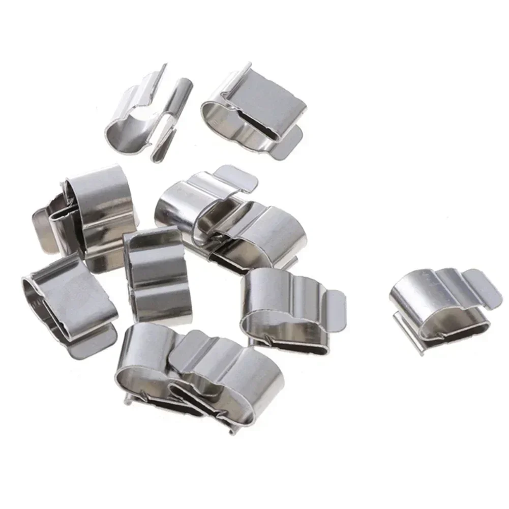 100Pcs Solar Panel Cable Clips Stainless Steel PV Cable Clamp For Home Kayaks Fishing Boats Wire Clip Set Photovoltaic System