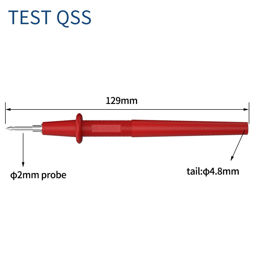 Imagem -06 - Qss-multímetro Kit de Teste Substituível Sondas de Teste Elétrico Digital Grupo Clipes Jacaré Banana Plug Qt0083