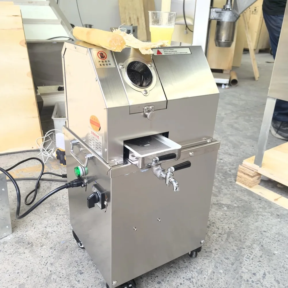 Commercial Electric Sugar Cane Juicer Machine 220V High Juice Yield Stainless Steel Sugarcane Press Extractor for Juice