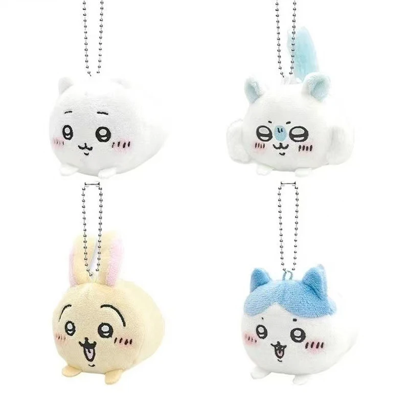 Chiikawa Plush Pendant Keychain, boneca Kawaii, bichos de pelúcia, enfeites de boneca, 4 Estilos