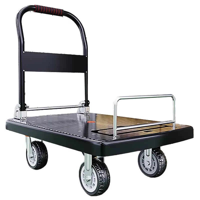 

Heavy Duty Utility Trolley Steel Frame Construction 180kg Capacity For Warehouse Logistics Cargo Transport
