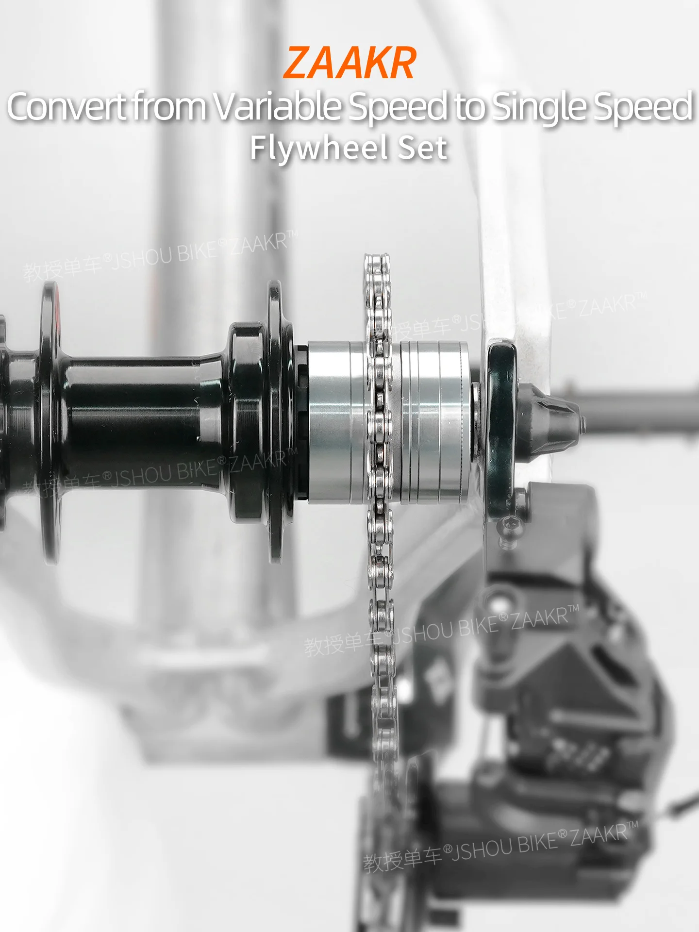 ZAAKR 14/15/16/17/18T Fahrrad-Einzelschaltungs-Kurbelrad-Umrüstsatz 2mm Zahnrad Passend für 8 9 10 11 Speed Dirt Jump/XC/Fixed Gear HG Hu – Detail 4