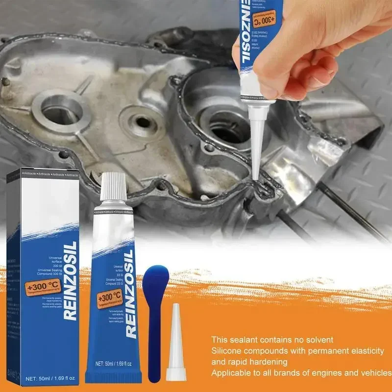 

Car Engine Gasket Sealer Waterproof High Temp Gasket Sealant High Temperature Oil Resistant Gasket-Free Sealant