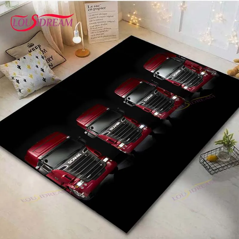 S-Scania Truck Logo Print Carpet Living Room Bedroom Carpet Balcony Bathroom Non-slip Door Mat Photography Props Birthday Gift