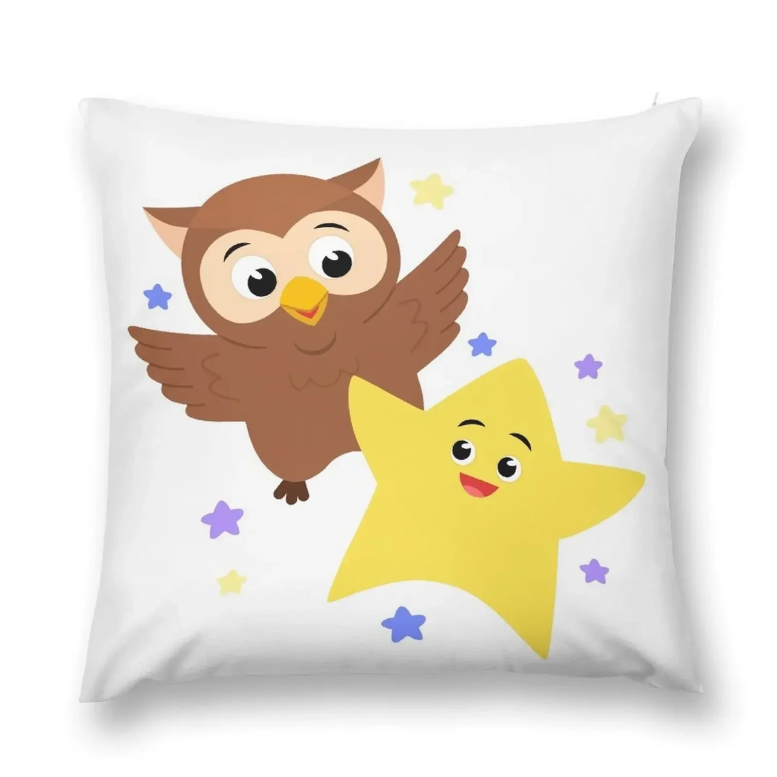 

Twinkle Twinkle: Owl & Star Throw Pillow Cushions For Children Pillow Cover pillow cover luxury