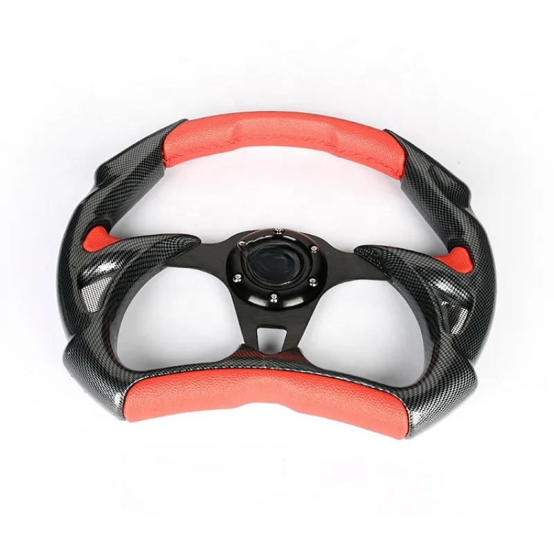 High Quality 14 Inch 350mm PVC Sport Steering Wheel With Quick Release Universal Car Modification Parts