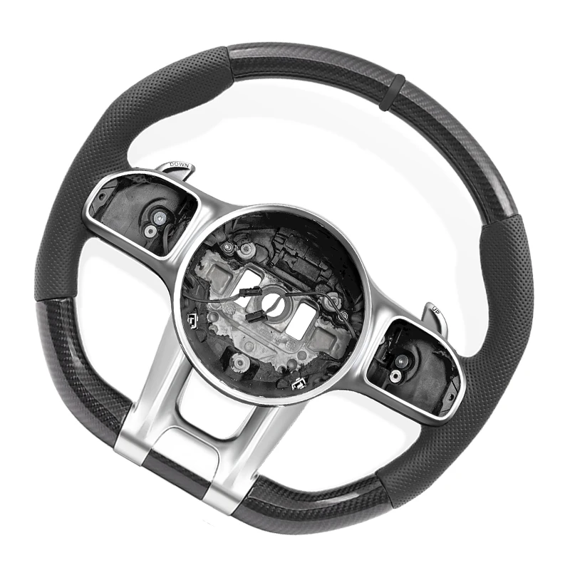 Carbon Fiber Steering Wheel for Mercedes Benz W117 W166 W177 W197 W205 W213 W216 W217 W218 W222 W253 W257 W463 W464 GLE G63 C63