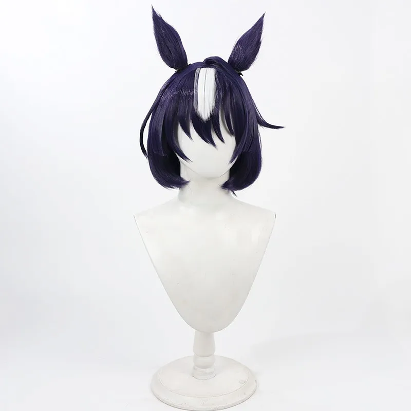 Game Pretty Derby Verxina Cosplay Pruik Oor Staart Umamusume Evenement SSR Snelheid Virushiina Lang Haar Voor Hallowmas Party Volwassen Vrouwen