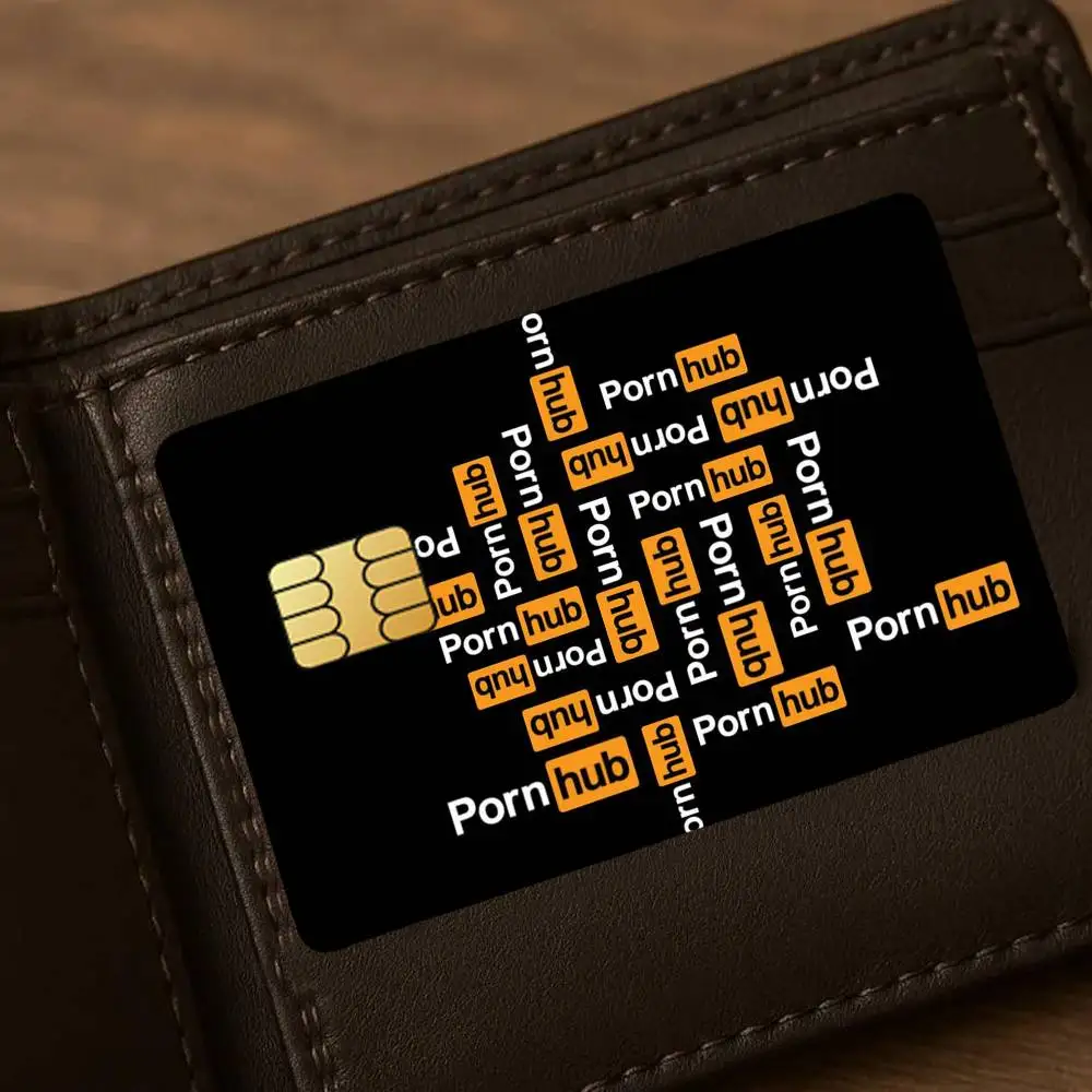 Art Logo P-Pornhub-S Credit Card Stickers Skin for Bank Debit Decorative Protection 4PCS Anti-scratch Waterproof