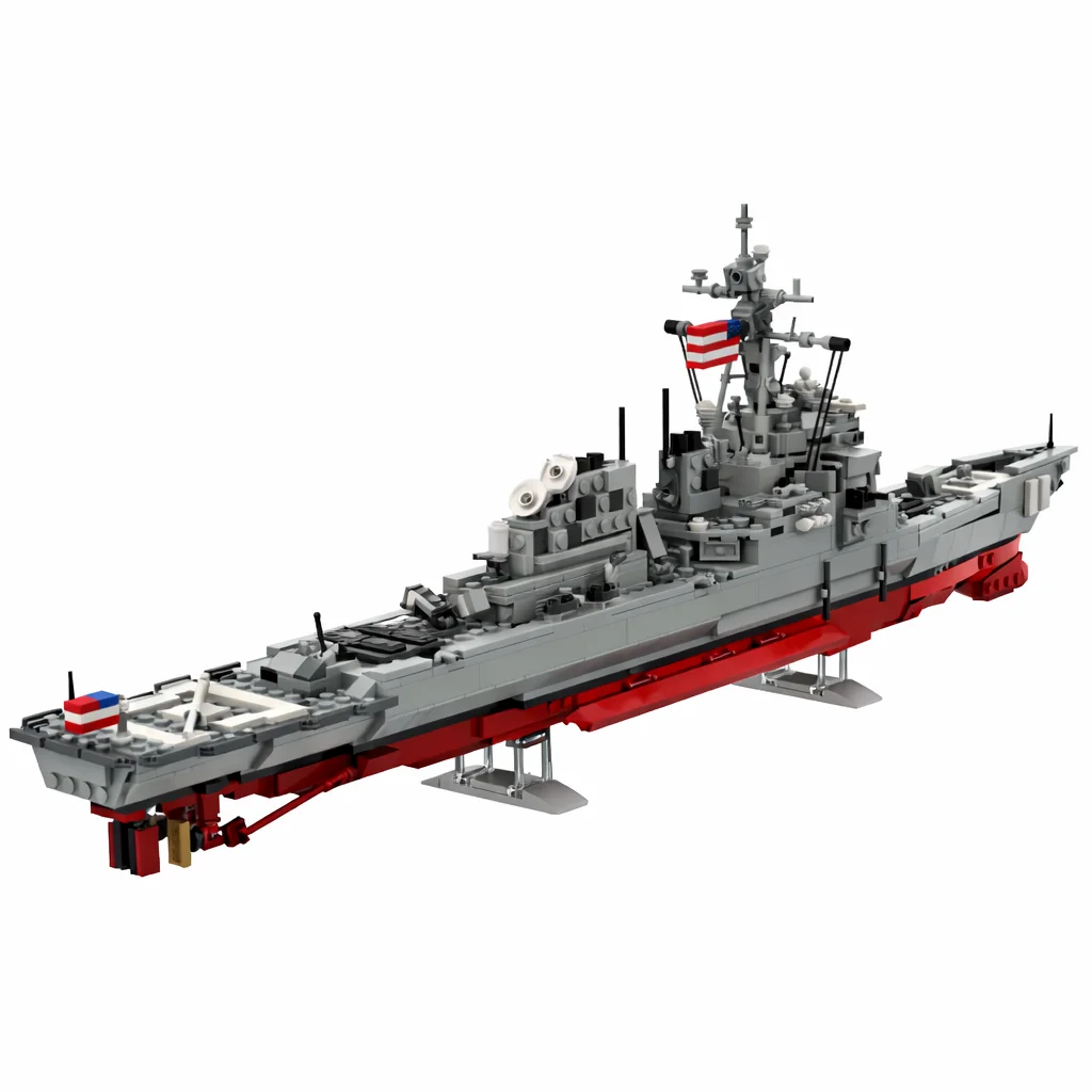 

MOC 1060PCS Modern Military Destroyer Building Blocks Navy Fleet Battleship Military Building Blocks Adults Fun Man Toys