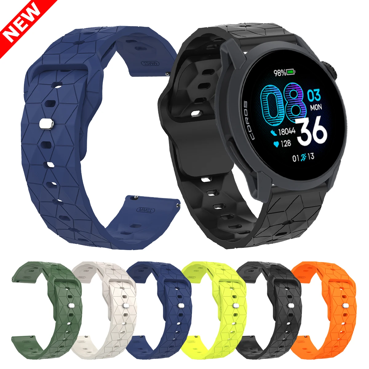 22mm Uhrenarmband für COROS PACE 4 3/APEX 2 Pro/APEX pro 46mm Sport Silikonarmband für HUAWEI WATCH GT6 5 PRO GT5 4 46mm Armband