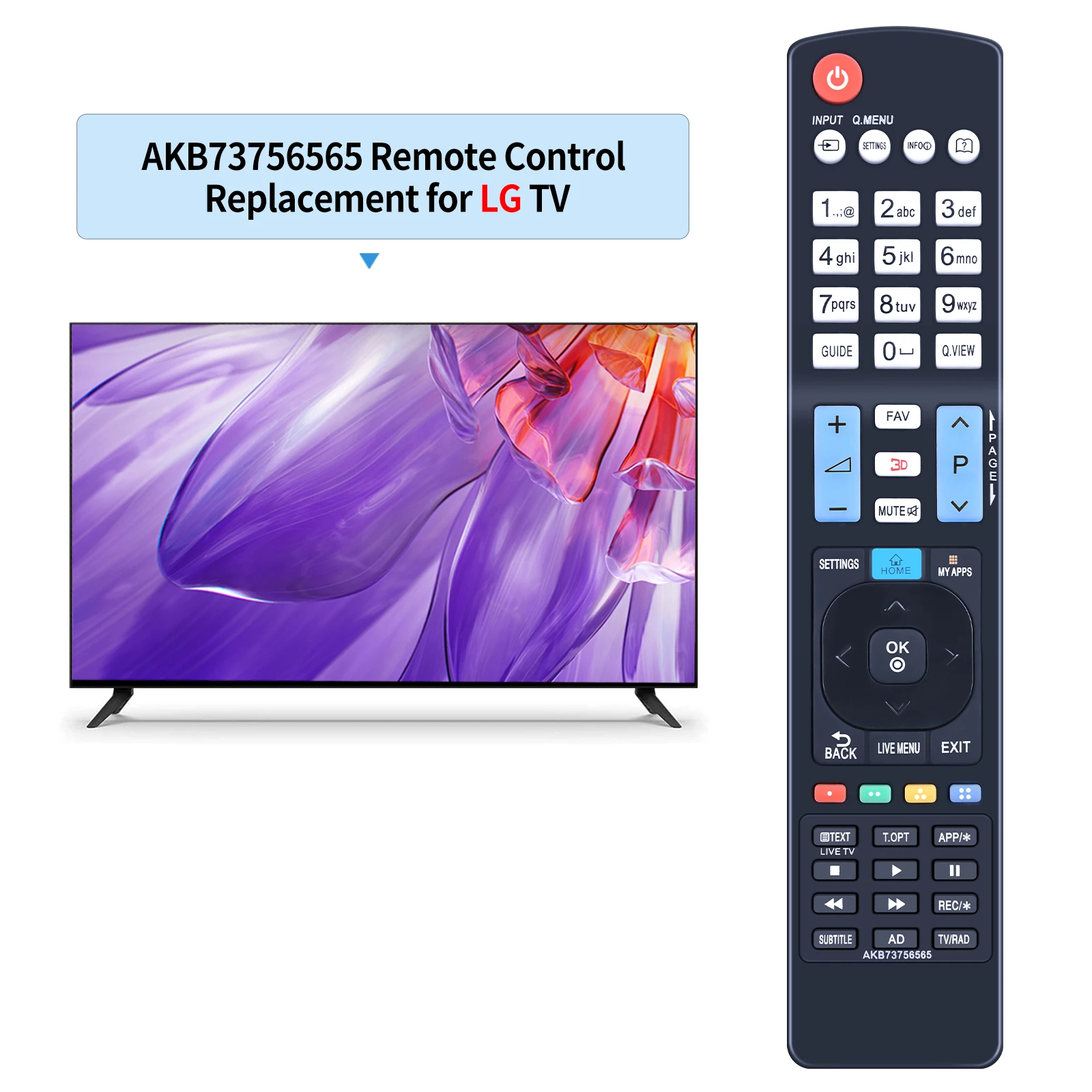 New AKB73756565 Remote Control For L/G Smart TV 42LB650V 50LB650V 60LB650V