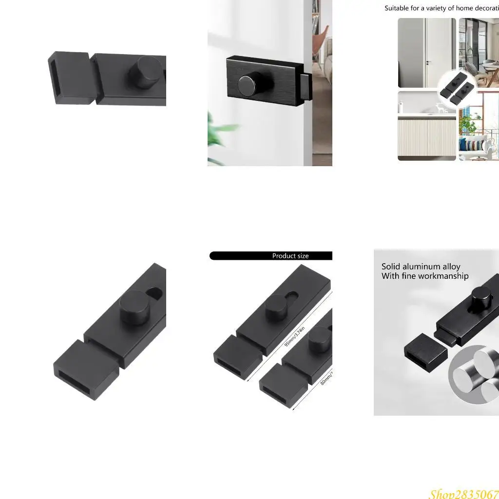 

Aluminum Door Latches Corrosion Resistant Metal Door Bolt for Enhances Security & Durability in Home or Office Use 831F