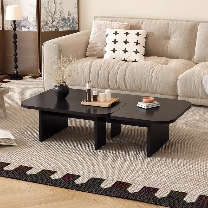 Mesa de centro única para salón, mesa auxiliar sencilla y grande de estilo chino transparente para restaurante, muebles de salón Couchtisch irregulares