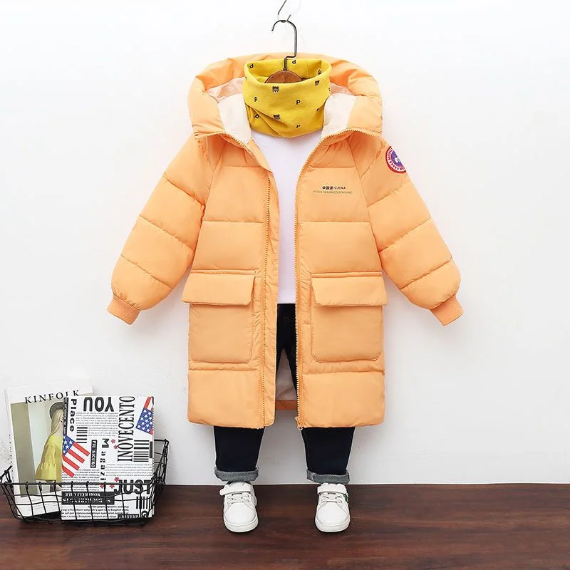 Boys Down Coat Jacket Cotton Outerwear Windbreak 2023 Charming Thicken Velvet Winter Warm Ski Outfits Children\'s Clothing