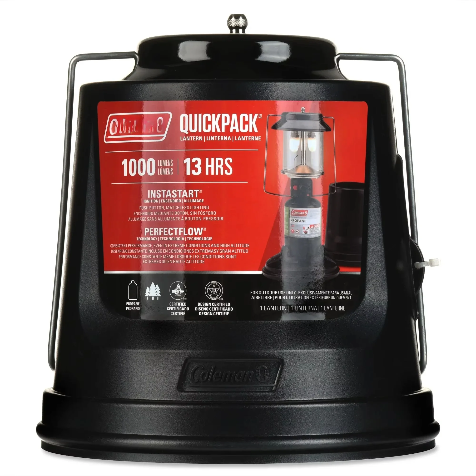 Powerful 810-Lumen Propane Lantern with Case - Perfect for Camping, Hiking & Emergency Prep