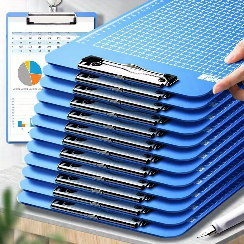 A4 Plastic Plate Holder Paper Clip Write sub-plate holder Clipboards With Ruler scale Menu table Folder