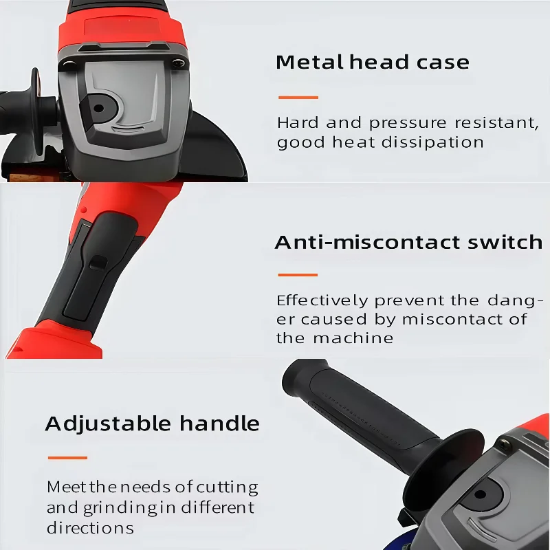 ميلووكي 125 مللي متر فرش زاوية طاحونة تلميع آلة قطع لا قفل مجداف التبديل أدوات كهربائية لاسلكية