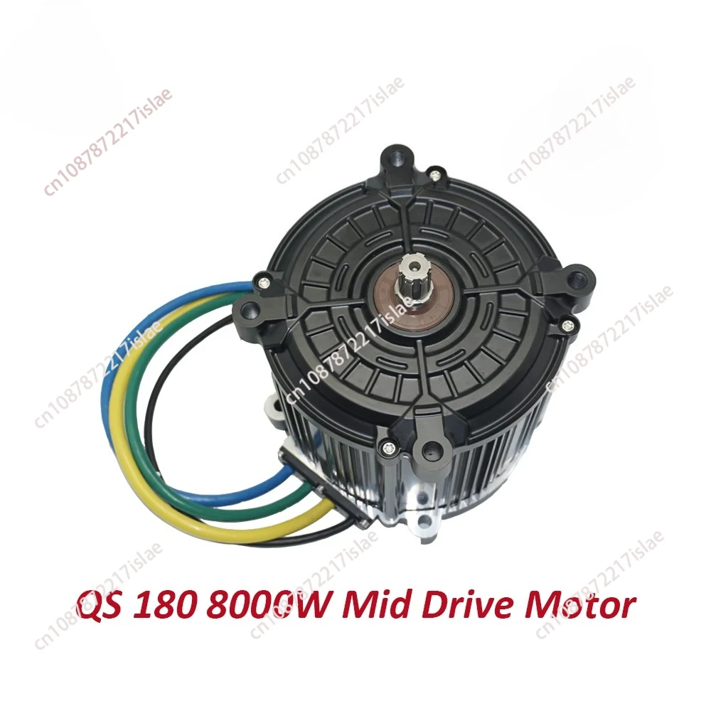 QS MOTOR QS180 90H 8000W Mid Drive Motor 72V for Offroad Dirt Bike and High Speed E-Motorcycle
