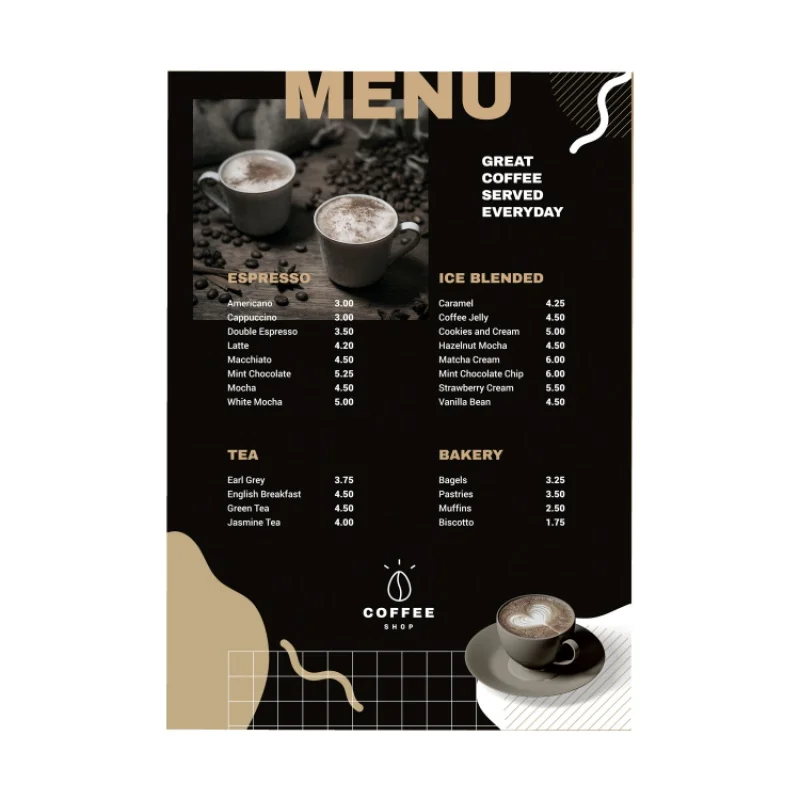 custom.Custom A2 A3 A4 A5 Commercial Poster / Leaflet / Flyer/menu Printing