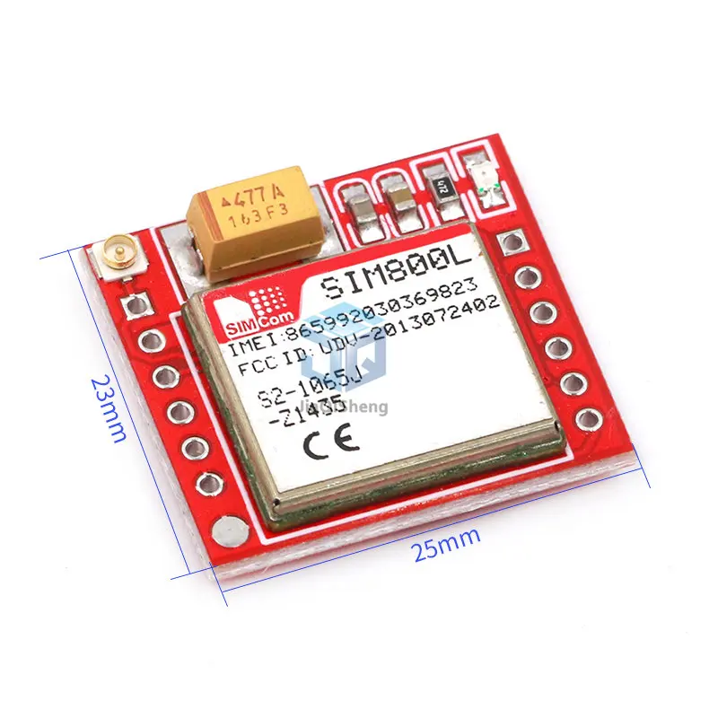 Smallest SIM800L GPRS GSM Module MicroSIM Card Core BOard Quad-band TTL Serial Port