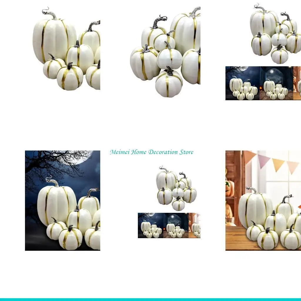 H7BF Dumpkin Foam Decors Halloween Halloween Pumpkin Ornamt