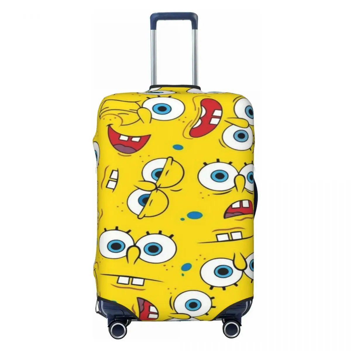 

Custom SpongeBobed Cartoon Luggage Cover Elastic Travel Suitcase Protective Covers Fits 18-32 Inch