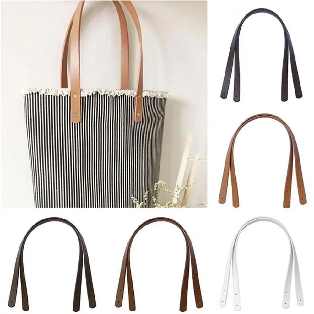 2Pcs 60cm PU Leather Shoulder Bag Strap Women Bag Handles DIY Replacement Handle for Handbag Belt Bag Accessories