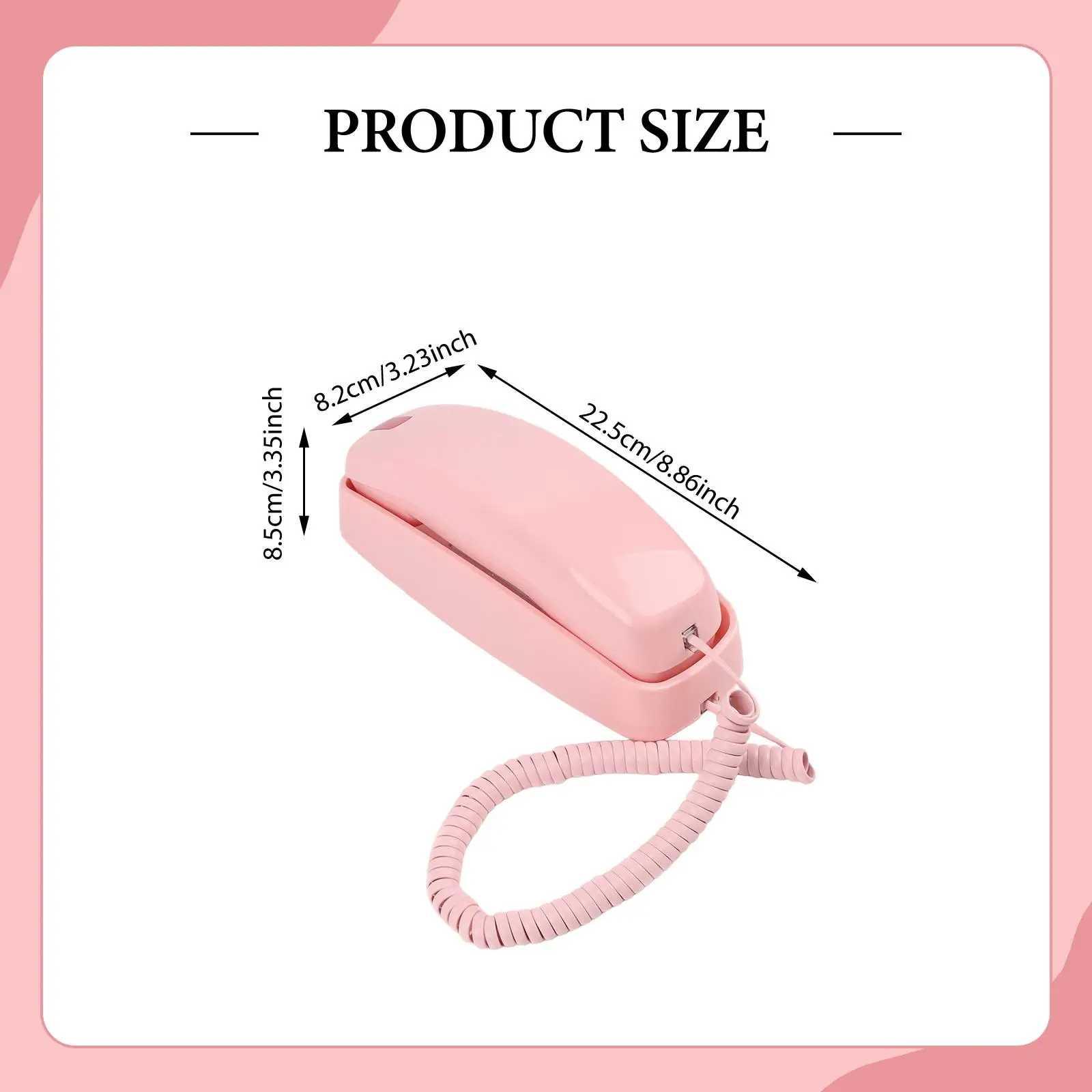 壁掛け式電話機、再発信機能付き大型ボタン、ライトインジケーター付き、ガレージ、ホテル、ビジネススクール、キッチン用のクラシックな壁掛け電話